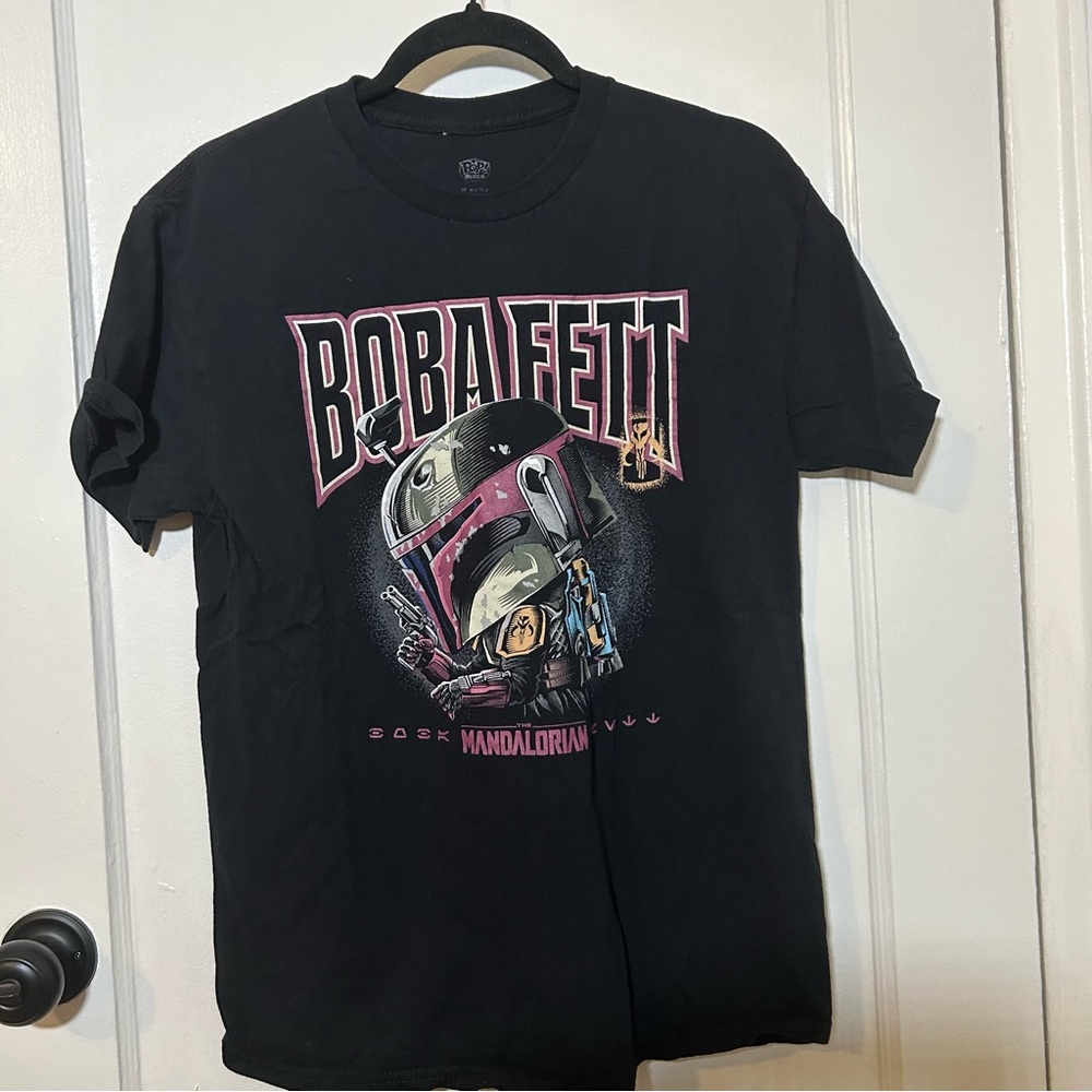 Funko Pop Tee Star Wars The Mandalorian Boba Fett tshirt